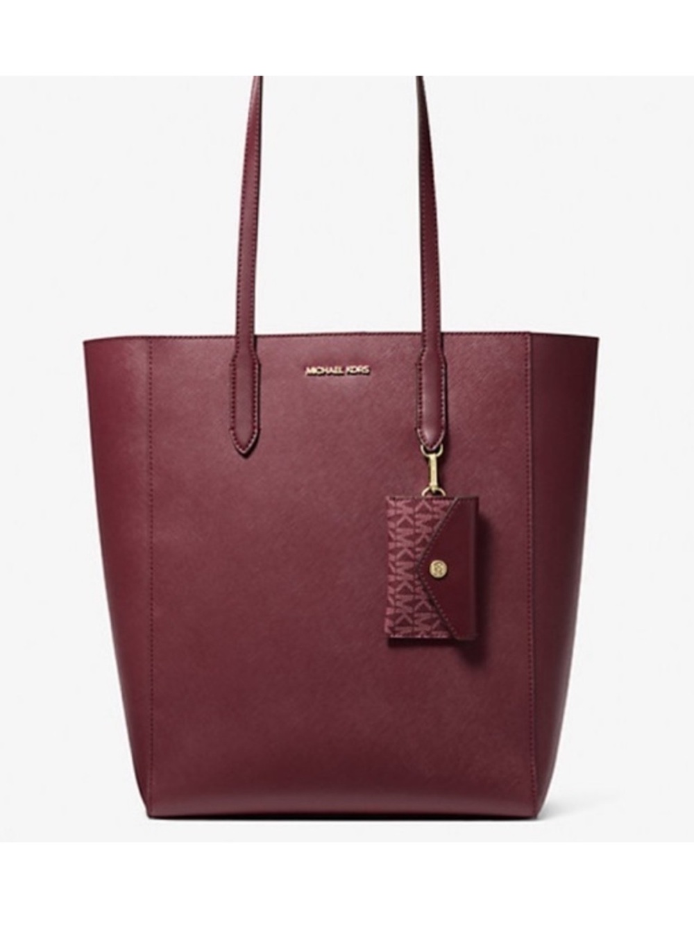 Michael Kors Vincent Large Saffiano Leather Tote Bag With Card Case